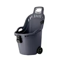 Bikuvalt Vežimėlis sodo plastikinis 59,5x53x88,5 cm 50 l 76211 Italija STEFANPLAST (6)