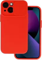 Topt Camshield Soft dėklas skirtas Samsung Galaxy A36 5G raudonos spalvos