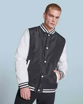 Roly Unisex lengvai paminkštinta dviejų spalvų striukė CALIFORNIA Juoda/balta