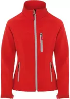 Roly Dviejų sluoksnių softshell striukė su užtrauktuku ANTARTIDA WOMAN Raudona
