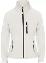 Roly Dviejų sluoksnių softshell striukė su užtrauktuku ANTARTIDA WOMAN Perlų balta