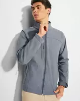 Roly Trijų sluoksnių softshell striukė su užtrauktuku RUDOLPH Heather navy mėlynas