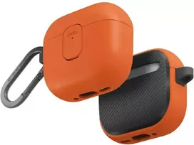 Dėklas UNIQ Clyde skirtas AirPods 4 Lock Case oranžinės spalvos