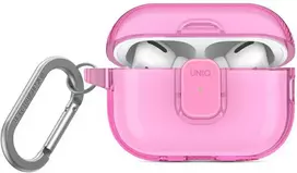 Dėklas UNIQ Glase Pro skirtas AirPods Pro 2 Lock Case rožinės spalvos