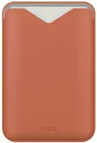 Dėklas Magnetinė piniginė UNIQ Lyden Evo telefono stovas terakotos spalvos