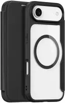 Dux Ducis Skin X Pro Apple iPhone 17 Air dėklas su Wallet, MagSafe Compatible – juodos spalvos