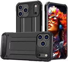 Hurtel Dėklas Hybrid Armor skirtas Apple iPhone 17 Pro šarvuotas – juodos spalvos