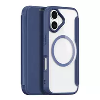 Dux Ducis Skin X Pro Apple iPhone 17 Air dėklas su MagSafe and Wallet – mėlynos spalvos