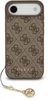 Guess 4G Charm dėklas skirtas Apple iPhone 17 Air Tone on Tone rudos spalvos
