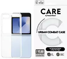 Panzer Glass Dėklas CARE by PanzerGlass Flagship Urban Combat do Samsung Galaxy Z Flip7 FE / Flip6 permatomas