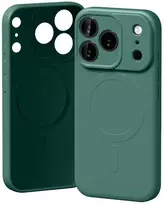 Mercury Semi-Silicone MagSafe dėklas skirtas Apple iPhone 17 Pro žalios spalvos