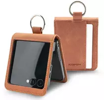 Mercury Basic Diary dėklas skirtas Samsung Galaxy Z Flip7 Light rudos spalvos