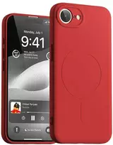 Dėklas Case Mercury Semi-Silicone MagSafe Apple iPhone 16e raudonos spalvos