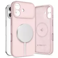 Dėklas Tech-Protect Silicone Magsafe iPhone 17 pink pearl