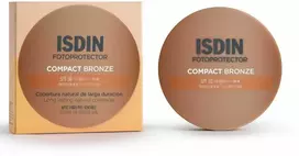 Isdin COMPACT SUNSCREEN SPF 50 natural long-lasting coverage #Bronze 10g