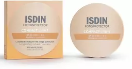 Isdin COMPACT SUNSCREEN SPF 50 long-lasting natural coverage #Light 10g