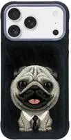 Dėklas NIMMY case BIG EYED PET 2.0 Dog for IPHONE 17 Pro Max juodas