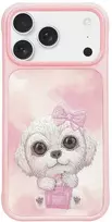 NIMMY dėklas BIG EYED PET 2.0 Dog, skirtas IPHONE 17 Pro, rožinis