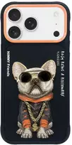 Dėklas NIMMY case GLASSES COOL DOG for IPHONE 17 Pro juodas