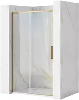 Dušo durys REA Rapid Slide, Brushed Gold, 140 cm