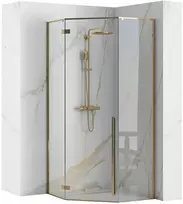 Dušo kabina Rea Diamond, Gold, 90x90 cm