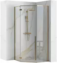 Dušo kabina Rea Diamond, Gold, 100x100 cm