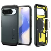 Spigen Tough Armor Mag MagSafe dėklas skirtas Google Pixel 10 / 10 Pro – žalios spalvos