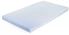 EWA 884671 medvilninis trikotažas su prigludusiu paklode 120x60 šviesiai mėlynas 33