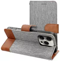 OEM atverčiamas dėklas, skirtas iPhone 17 AIR, džinsinio audinio pilka