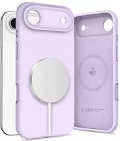 „Tech-Protect“ silikoninis „MagSafe“ dėklas, skirtas „iPhone 17 Air“ – Violetinė