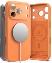 Dėklas Ringke iPhone 17 Pro Case Silicone Magnetic Tangerine