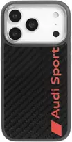 Dėklas Audi R8 Carbon Fiber MagSafe Apple iPhone 17 Pro juodos spalvos