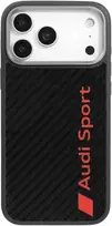 Dėklas Audi R8 Carbon Fiber MagSafe Apple iPhone 17 Pro Max juodos spalvos