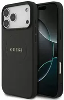 Dėklas Guess Grained Ring MagSafe - Case Apple iPhone 17 Pro Max juodas