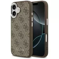 Dėklas Guess 4G Classic Logo MagSafe skirtas Apple iPhone 17 rudos spalvos