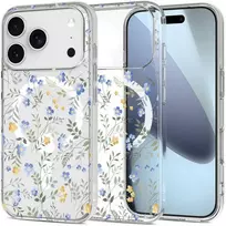 Tech-Protect FlexAir MagSafe dėklas skirtas Apple iPhone 17 Pro Max – Daisies with Leaves