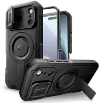 Tech-Protect Kevlar MagSafe dėklas skirtas Apple iPhone 17 Pro Max – juodos spalvos