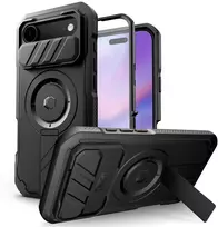 Tech-Protect Kevlar MagSafe dėklas skirtas Apple iPhone 17 Air – juodos spalvos