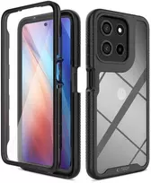 Tech-Protect Defense dėklas skirtas Motorola Moto G56 5G – juodos spalvos