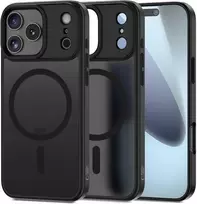 Tech-Protect Matt MagSafe dėklas skirtas Apple iPhone 17 Pro – matinis juodos spalvos