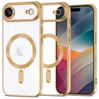 Tech-Protect MagFlex MagSafe dėklas skirtas Apple iPhone 17 Air – skaidrus aukso spalvos