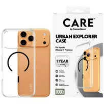 Panzer Glass Dėklas CARE by PanzerGlass Flagship Urban Explorer w. Juodas MagSafe do iPhone 17 Pro Max permatomas