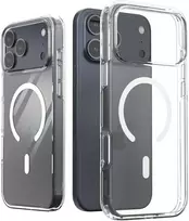 „Araree Duple M MagSafe“ vandeniui atsparus dėklas, skirtas „iPhone 17 Pro Max“, skaidrus