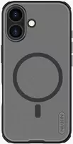 Nillkin Super Frosted PRO Magnetic Back dėklas skirtas Apple iPhone 17 skaidrus juodos spalvos