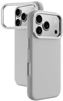 AmazingThing Glamour iPhone 17 Pro Max dėklas su stovu, suderinamas su MagSafe – pilkas