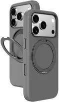 AmazingThing Cloudie Apple iPhone 17 Pro dėklas with Stand – pilkos spalvos