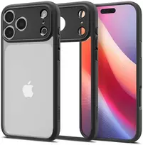 Dėklas Spigen Ultra Hybrid, matte juodas - iPhone 17 Pro