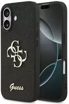 Guess 4G Strap 4G Classic Logo dėklas skirtas Apple iPhone 17 juodos spalvos