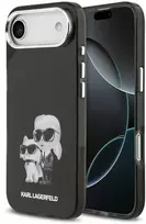 Karl Lagerfeld IML Aquarelle Karl and Choupette dėklas skirtas Apple iPhone Air juodos spalvos