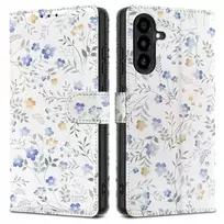 Tech-Protect Wallet dėklas skirtas Samsung Galaxy A26 5G / A17 4G / 5G – Daisies with Leaves